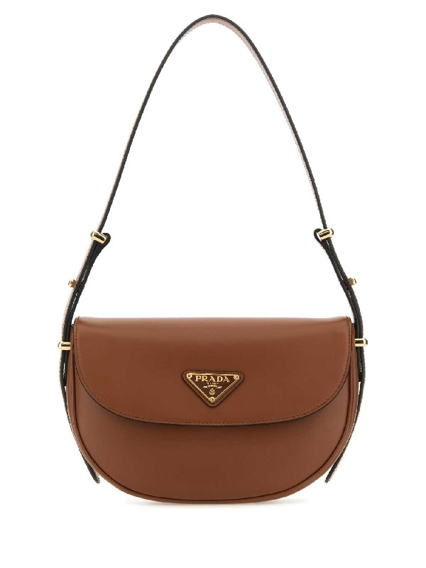 Arke Triangle Logo Leather Shoulder Bag