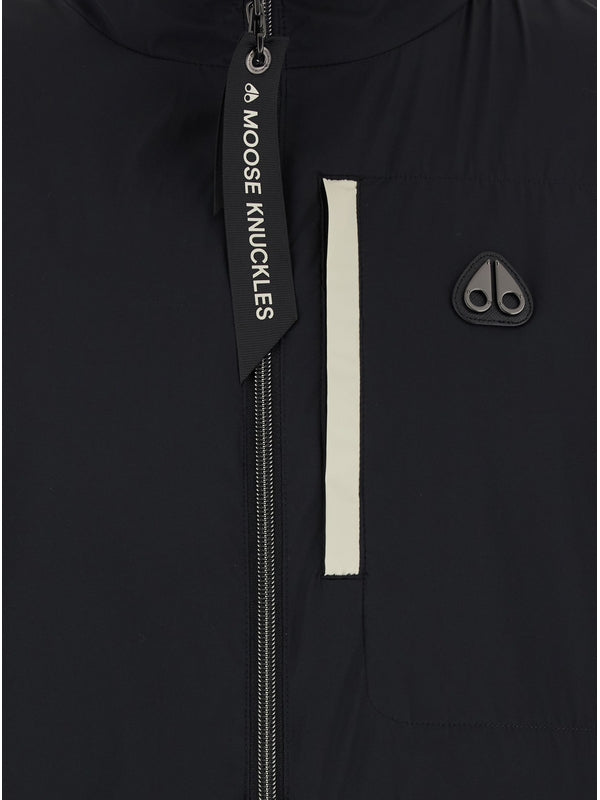 Logo Patch High Neck Reversible Vest