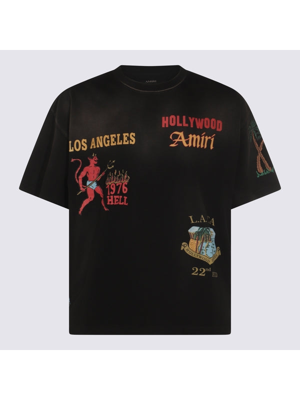 Amiri Black Half Sleeve