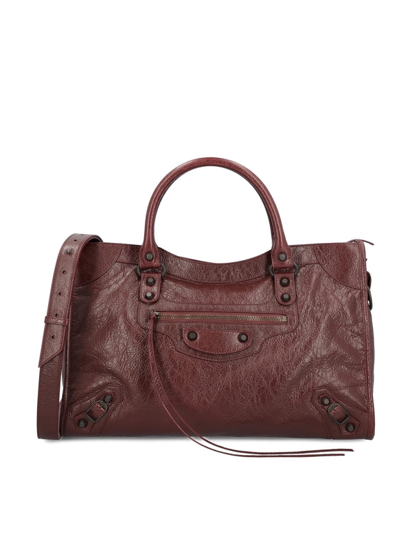 Balenciaga Burgundy Tote Bags