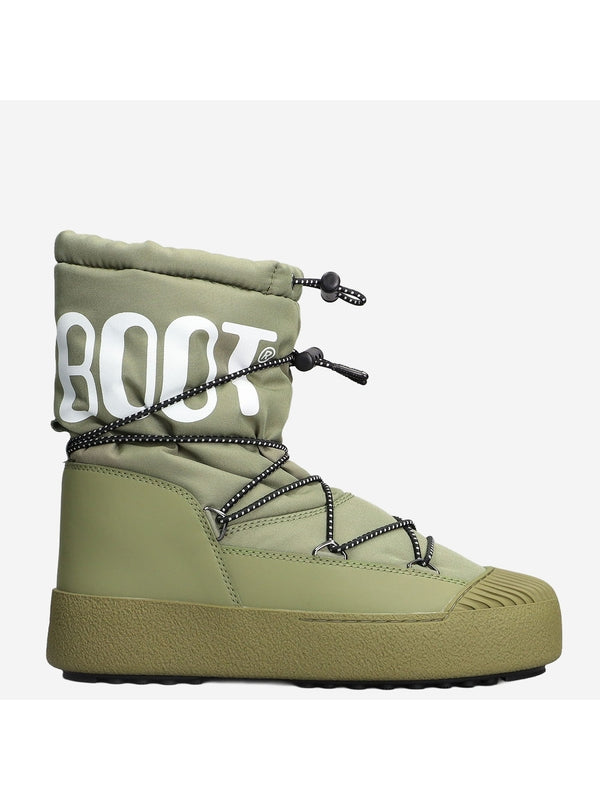 Moonboots Green Lace-Up Boots