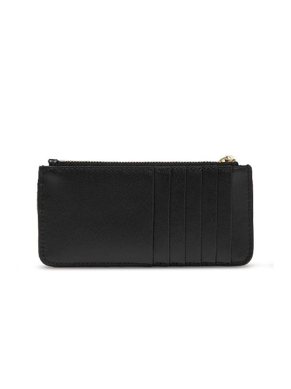 Bara Bow Black
  Leather Zipper Cardholder