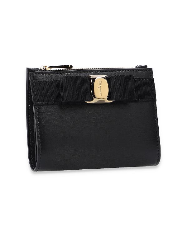 Bara Bow Black
  Leather Bifold Wallet