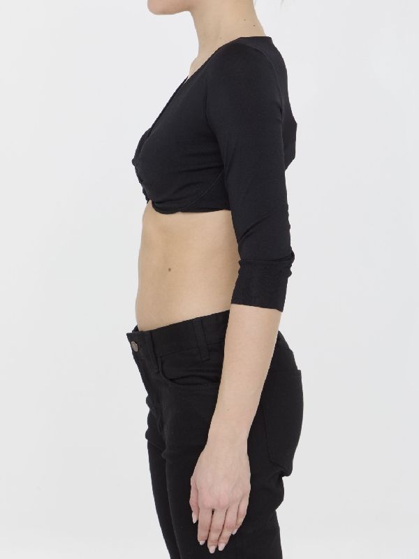 Drape Crop Silk Knit