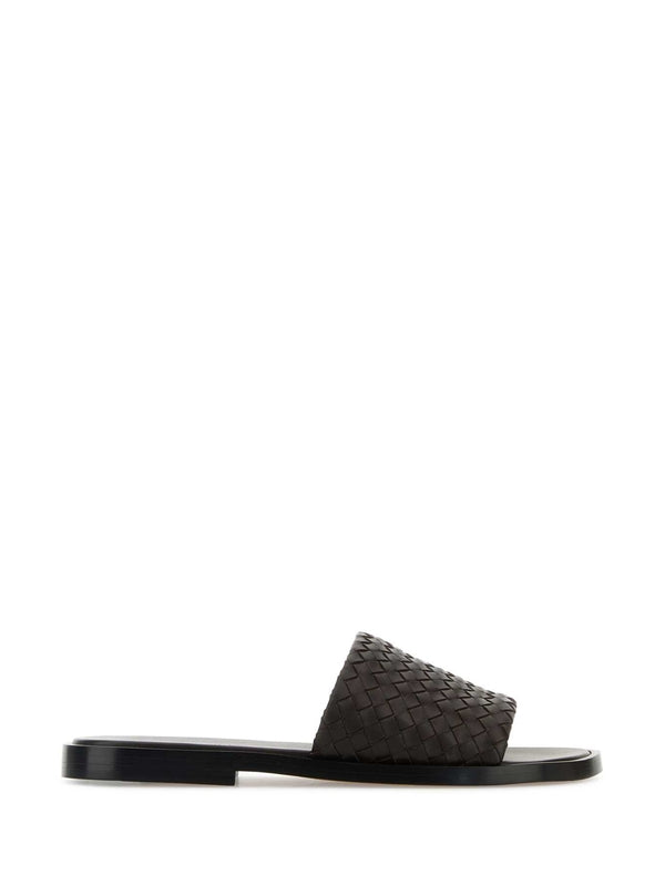 Bottega Veneta Brown Slides