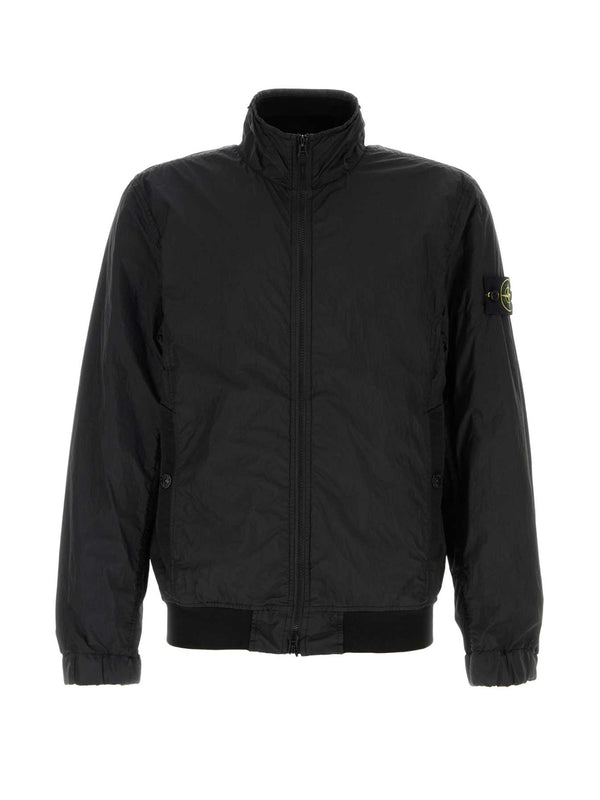 Wappen Patch Nylon Zip-up Jacket