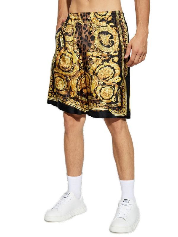 Wild Baroque Printing Silk
  Shorts