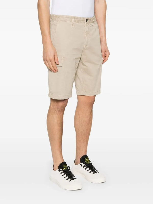 Wappen Patch Cotton Cargo Shorts