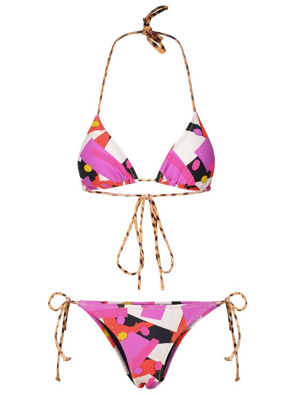 Miami Pattern Printed Bikini Set