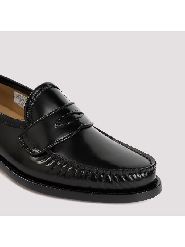 RWB Label Pleats Leather Loafers