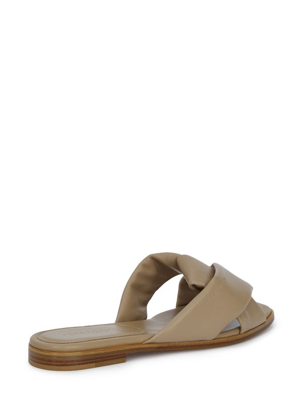 Alrai Cross Leather Slide