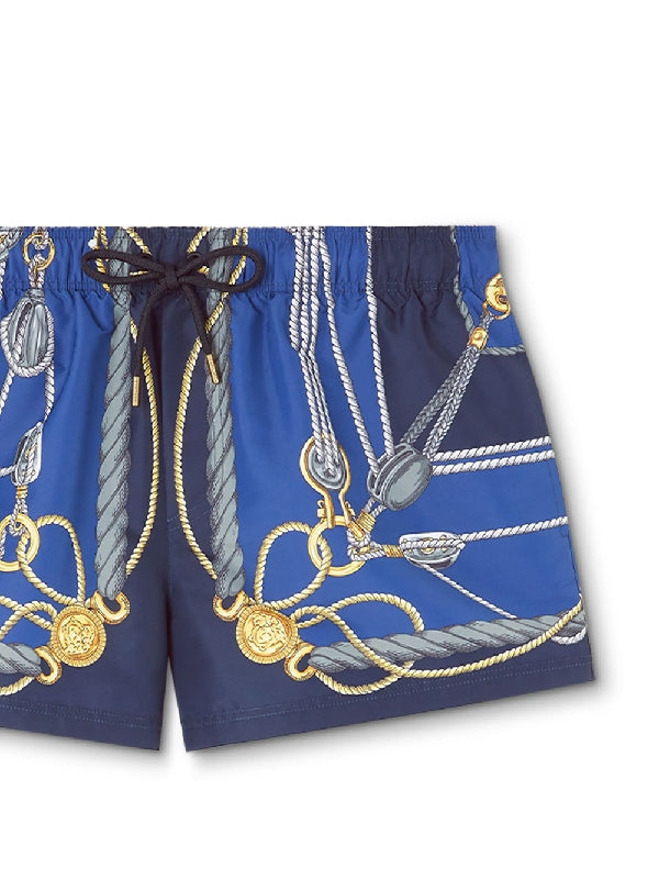 Nautical Printed Swim Shorts