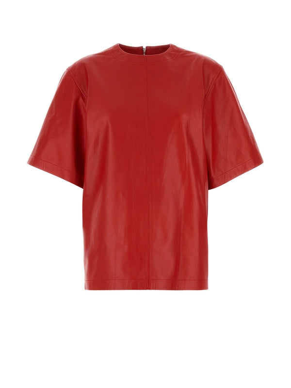 Leather Short Sleeve Shirt