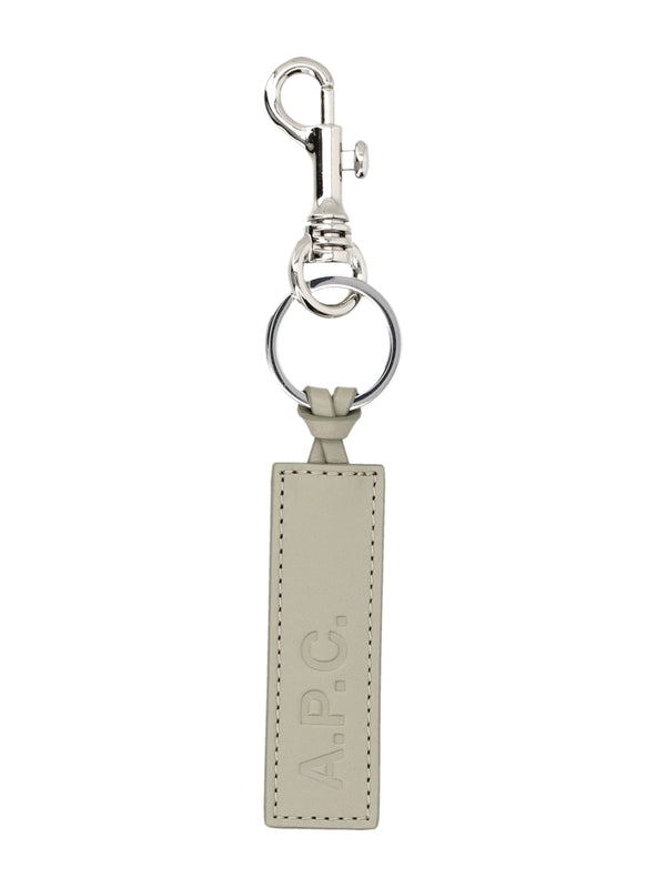 Logo Leather Key Ring