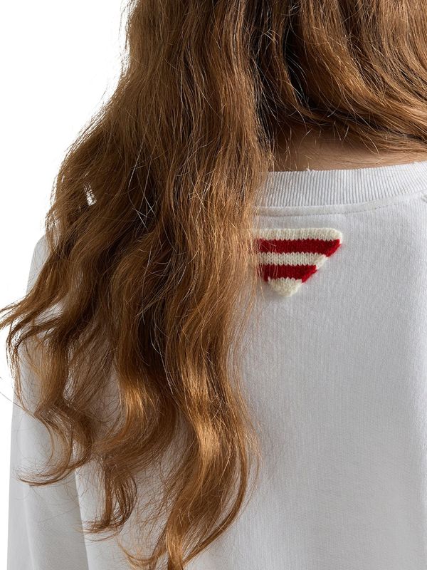 Back Triangle Logo Cotton Sweatshirt