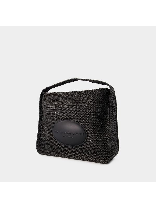 Ryan 拉菲草效果大号手提包