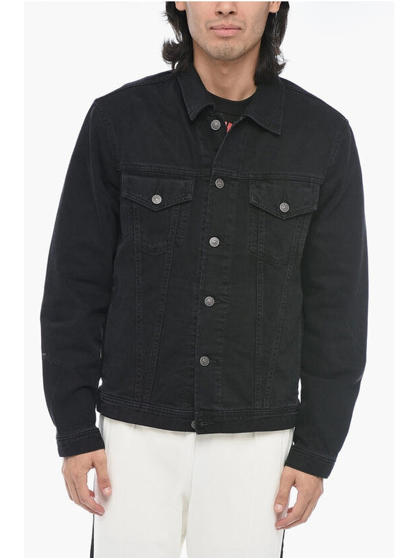 Contrast Stitch Denim Jacket