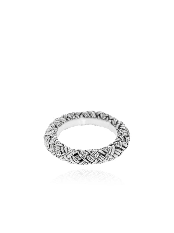 Braid Silver Ring