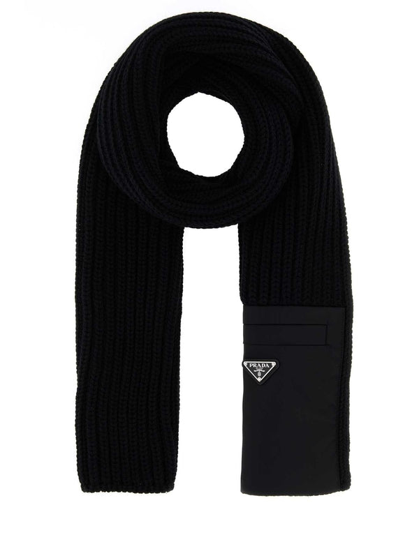 Prada Black Wool Mufflers