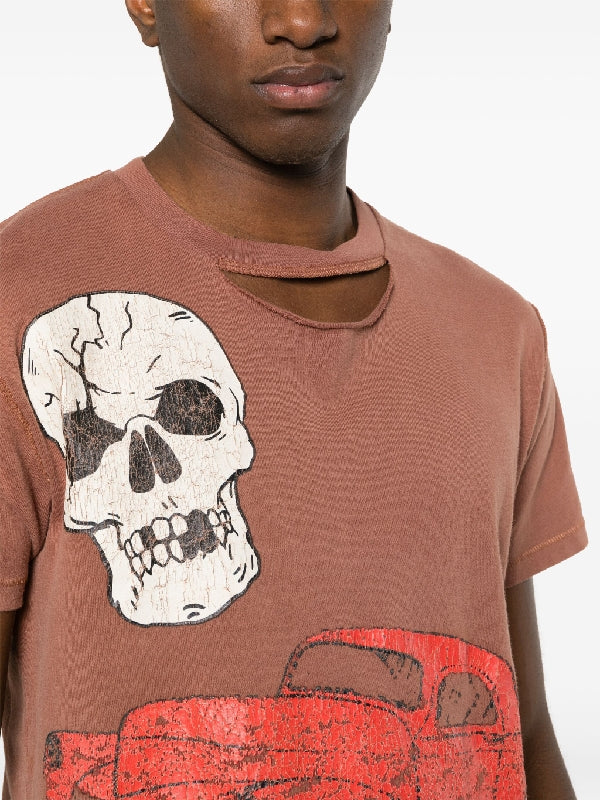 Graphic Printing Cotton Short-Sleeve T-Shirt