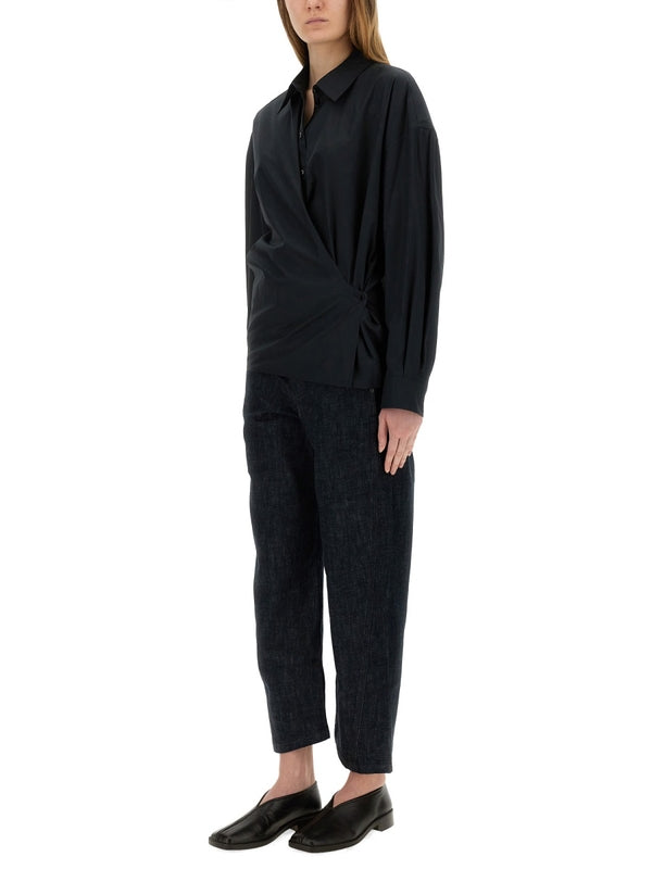 Straight Cotton Denim Pants