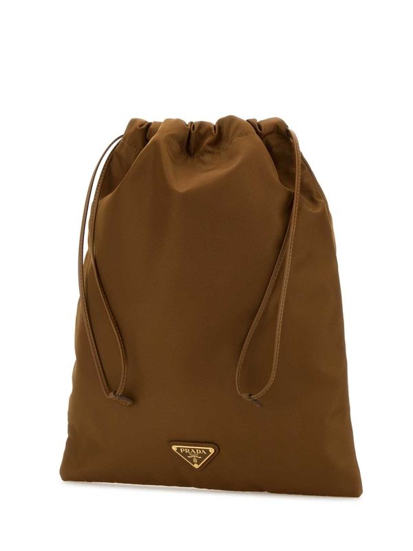 Triangle Logo Nylon Pouch