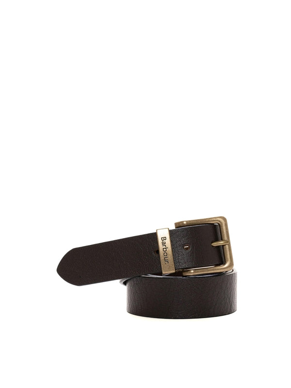 Logo Detail Leather Belt