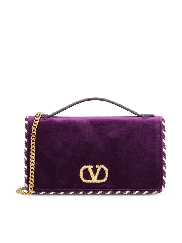 Valentino Purple Tote Bags