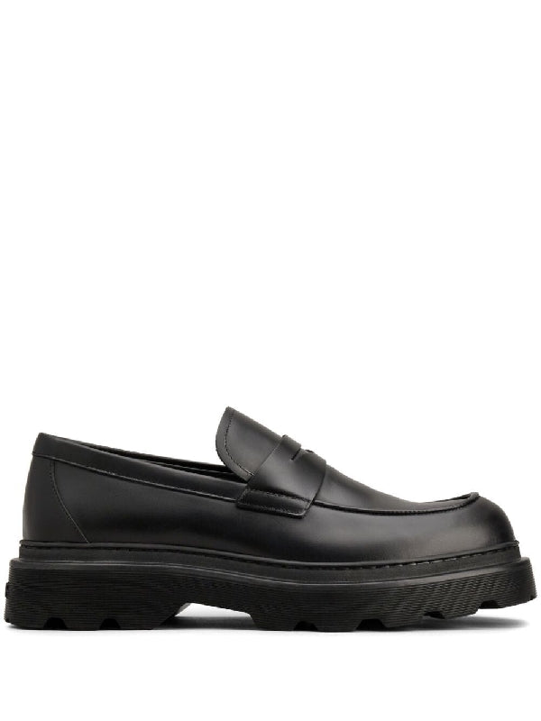 Black Calfskin Loafers