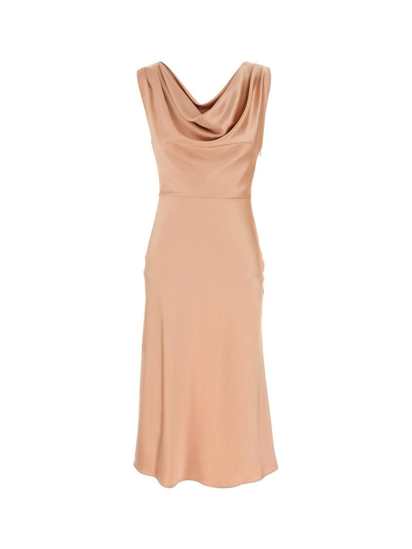 Drape Satin Dress