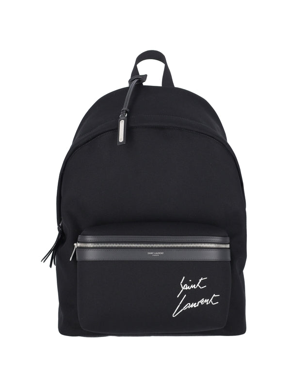 City Logo Canvas Backpack