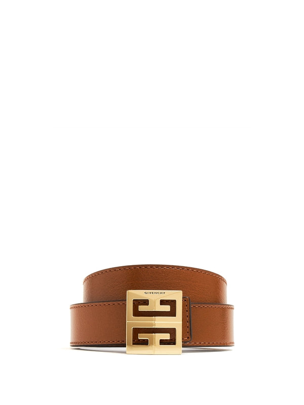 4g Logo Buckle Reversible Leather Belt