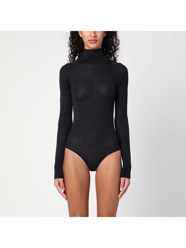 Ebene High-Neck Wool Bodysuit