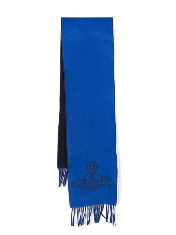 Vivienne Westwood Blue Wool Mufflers