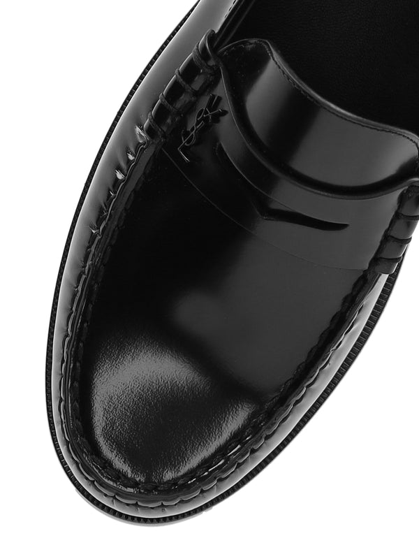 Saint Laurent Black Penny Loafer