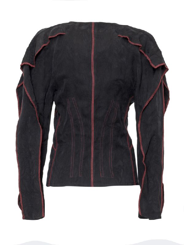 V-Neck Button Detail Blouse