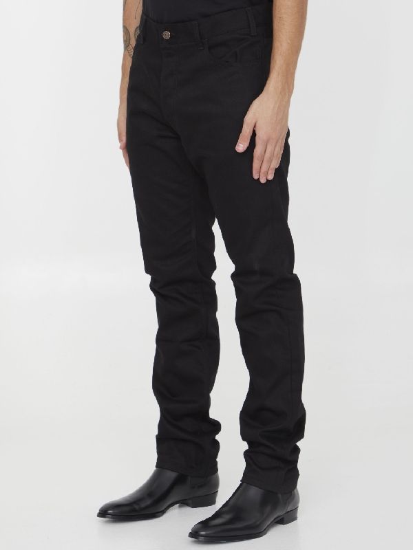 Black Washed Loose Denim