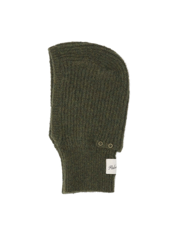 Logo Label Ribbed Balaclava