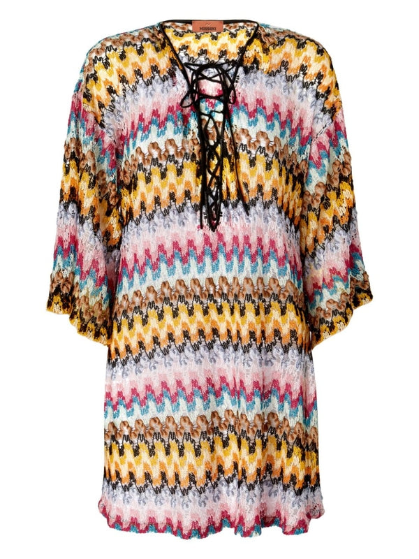 Crochet Knit
  Cover-Up Midi Kaftan