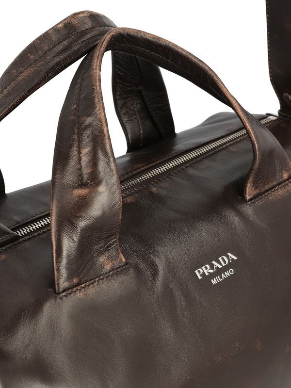 Vintage Leather Boston Bag