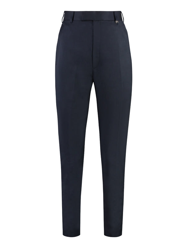 Crop Wool Tailored Pants