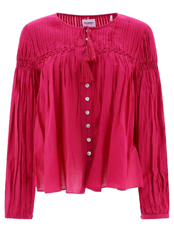 Abadi Tassel Detail Cotton Blouse