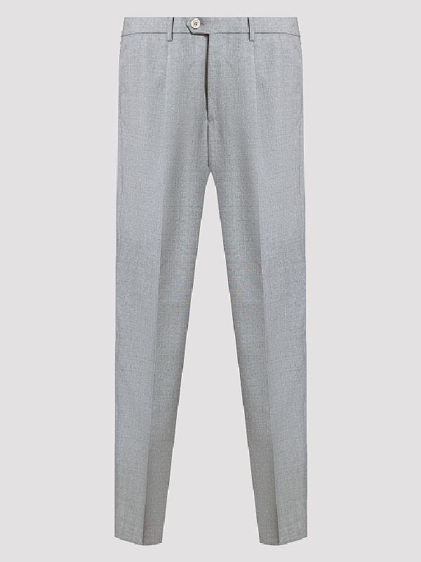 Classic Straight Wool Tailored
  Pants