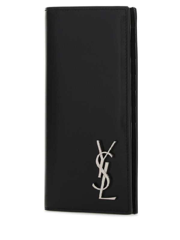 Black Monogram Calf Leather Long Wallet