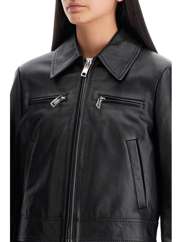 Bolsena Leather Biker Jacket