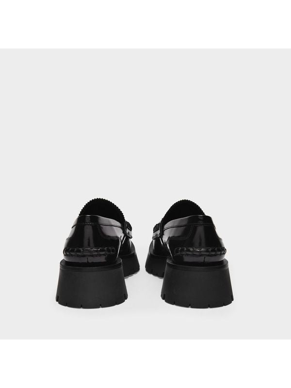Logo Platform Leather Loafer