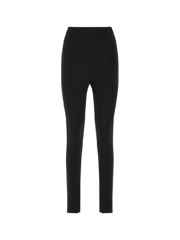 Black Logo Stretch Leggings