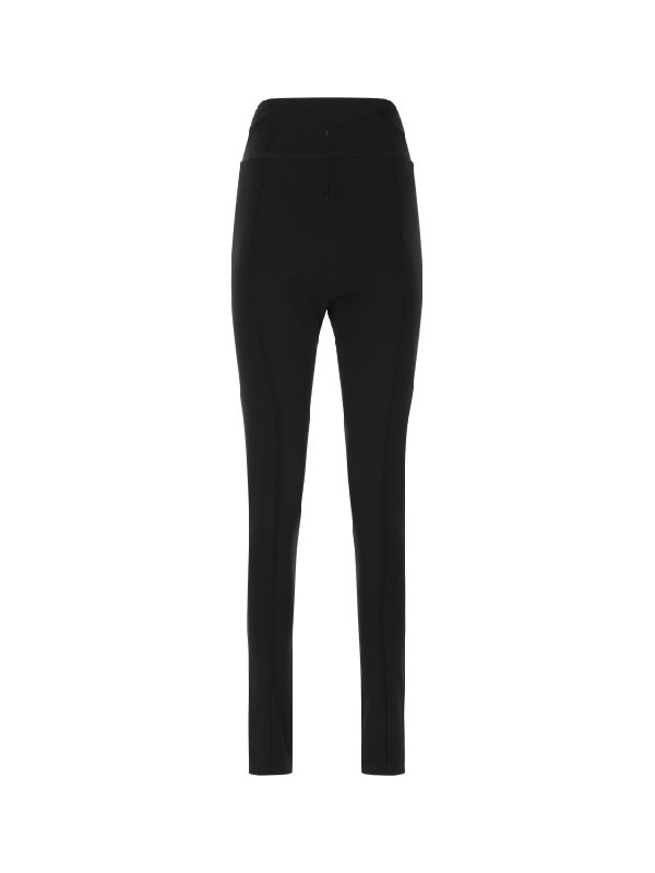 Black Logo Stretch Leggings