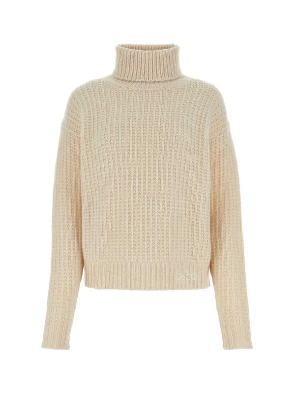 SILK AND CASHMERE TURTLENECK SWEATER Knitted