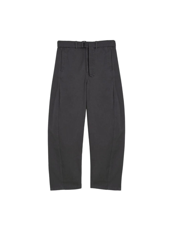 Twist Belt Cotton Pants